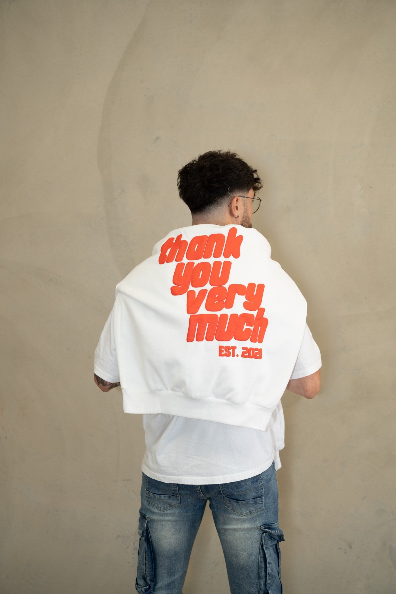 THANK YOU VERY MUCH WHITE HOODIE - PUFF