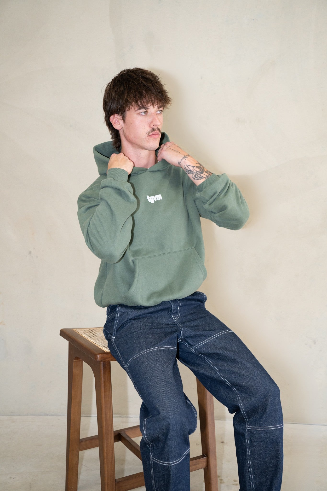 THANK YOU VERY MUCH GREEN HOODIE - PUFF