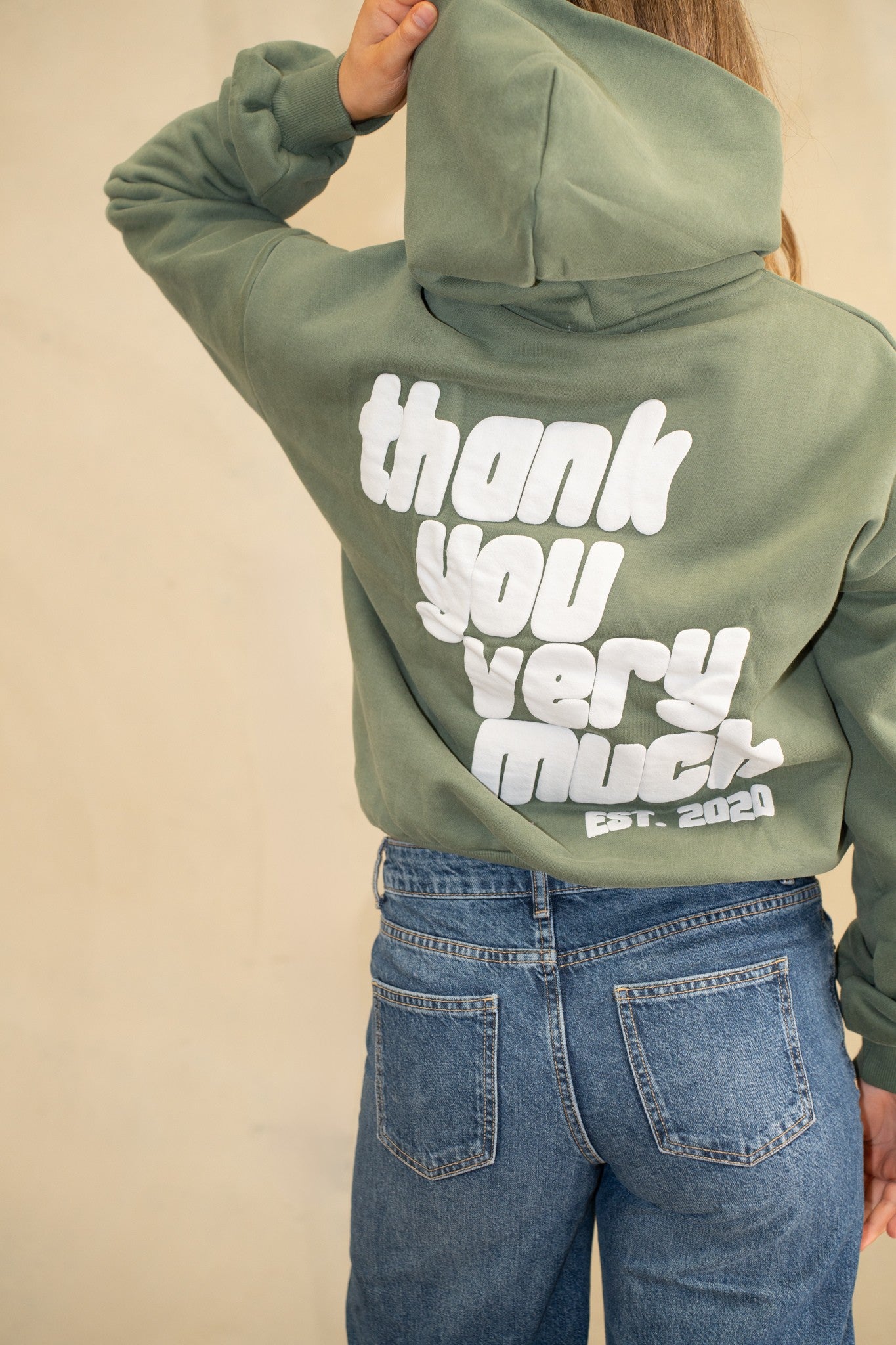 THANK YOU VERY MUCH GREEN HOODIE - PUFF