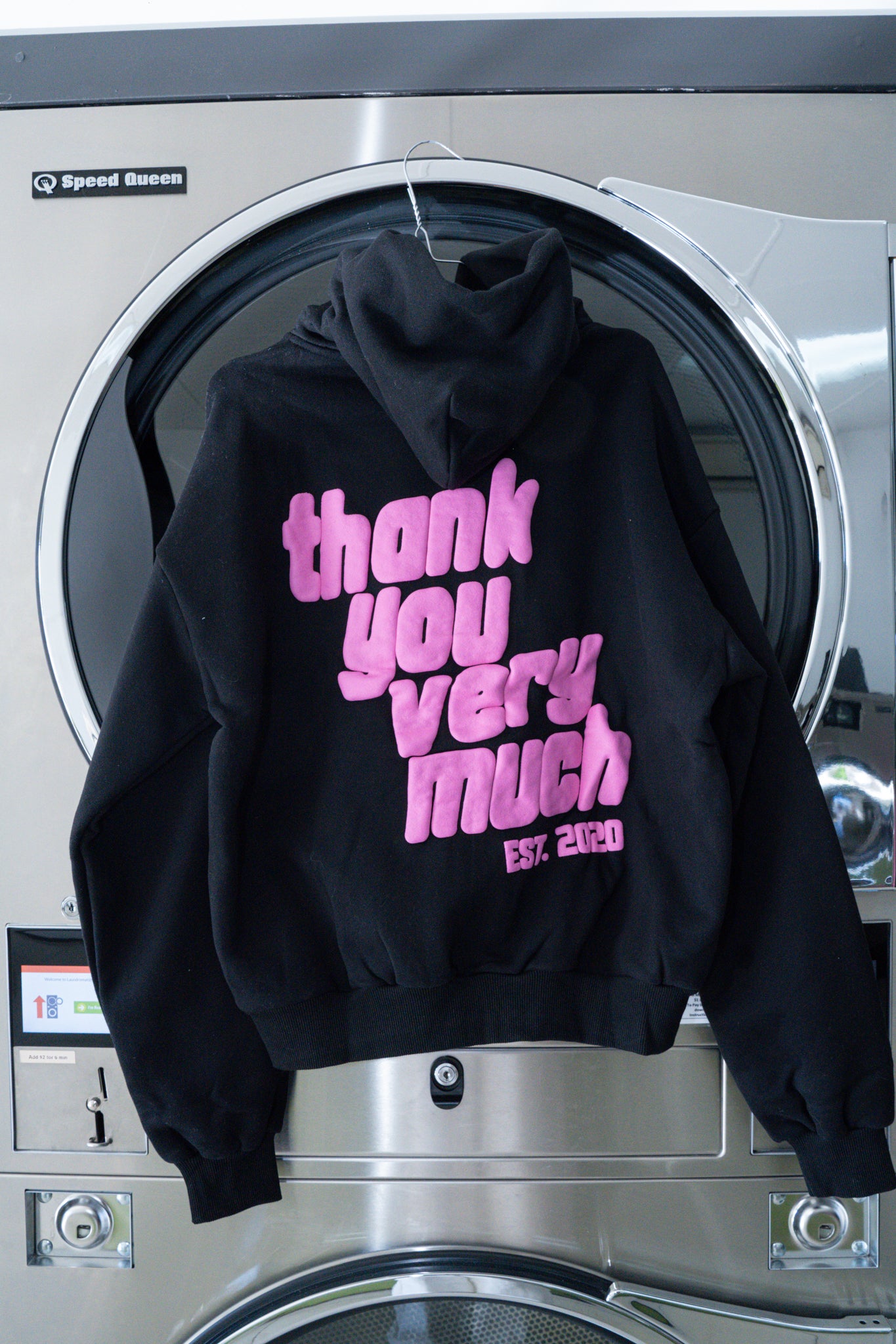 THANK YOU VERY MUCH BLACK HOODIE - PUFF