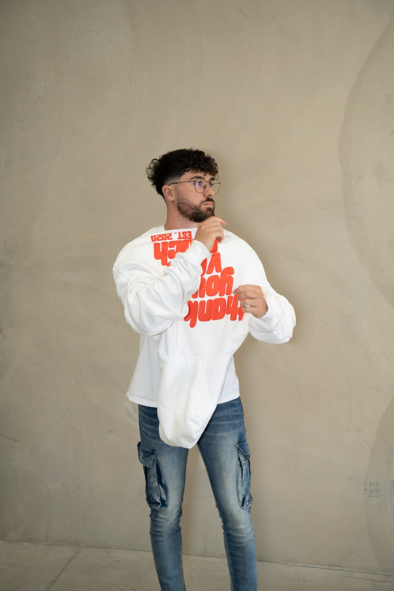 THANK YOU VERY MUCH WHITE HOODIE - PUFF