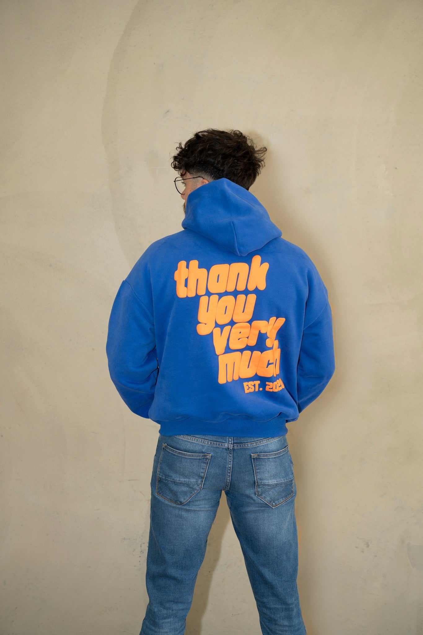 THANK YOU VERY MUCH BLUE HOODIE - PUFF