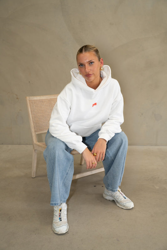 THANK YOU VERY MUCH WHITE HOODIE - PUFF