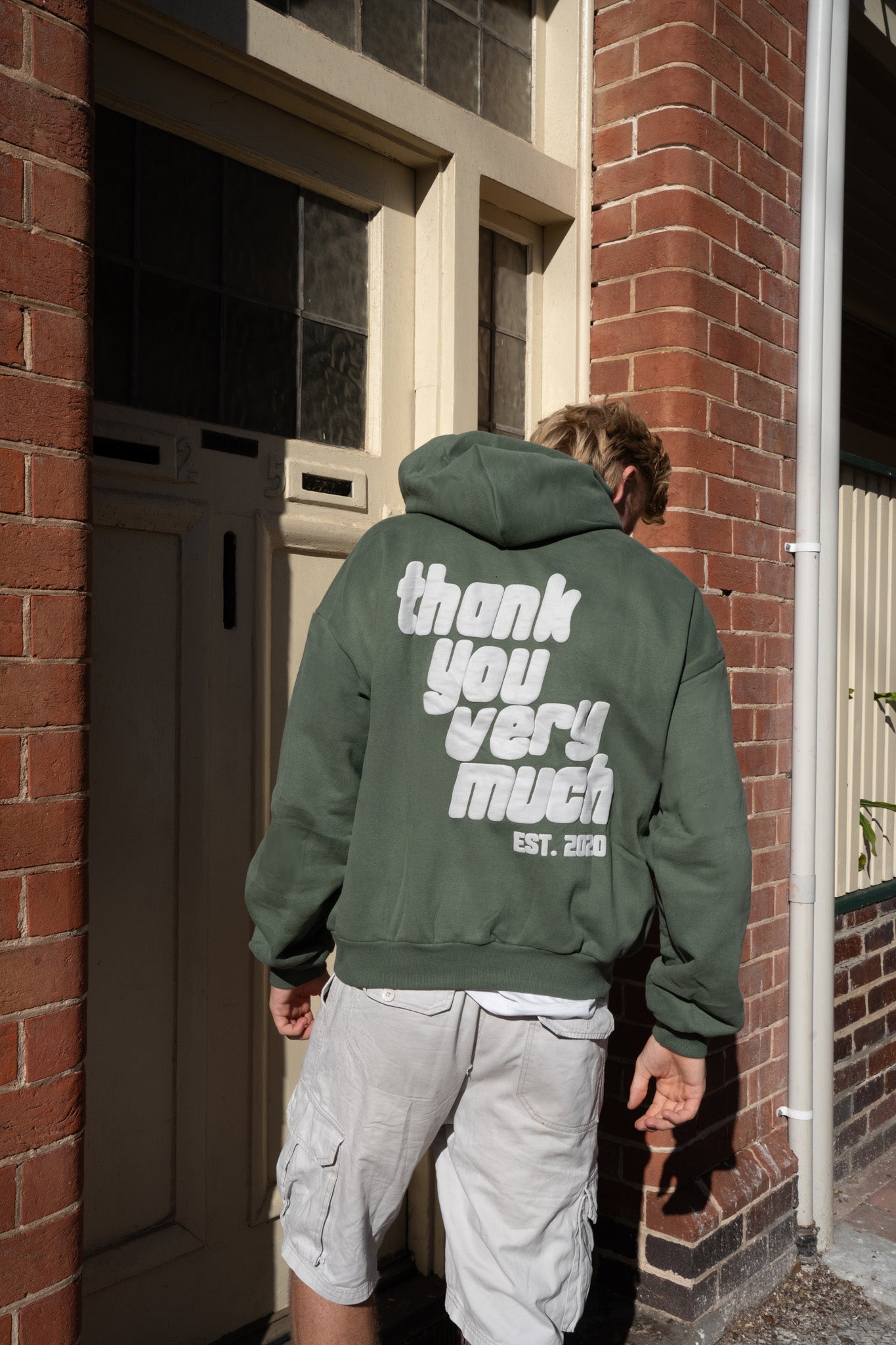 THANK YOU VERY MUCH GREEN HOODIE - PUFF